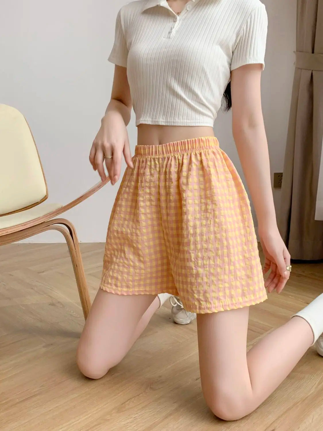 High-Waist Wide-Leg Sport Relaxed-Fit Shorts | OWNLUXE