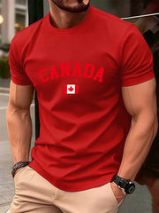Canada Flag Cotton T-Shirt - Soft Oversized Fit for Men & Women