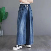 Denim Extended-Size Wide-Leg Pants | OWNLUXE