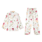Two-Piece Satin Pajama Set (Pink Purple) – Shop at OWNLUXE