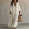 Women's V-Neck Lace Maxi Dress | OWNLUXE