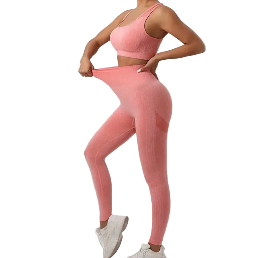 Seamless High-Waist Yoga Leggings - High-Stretch Fitness Pants