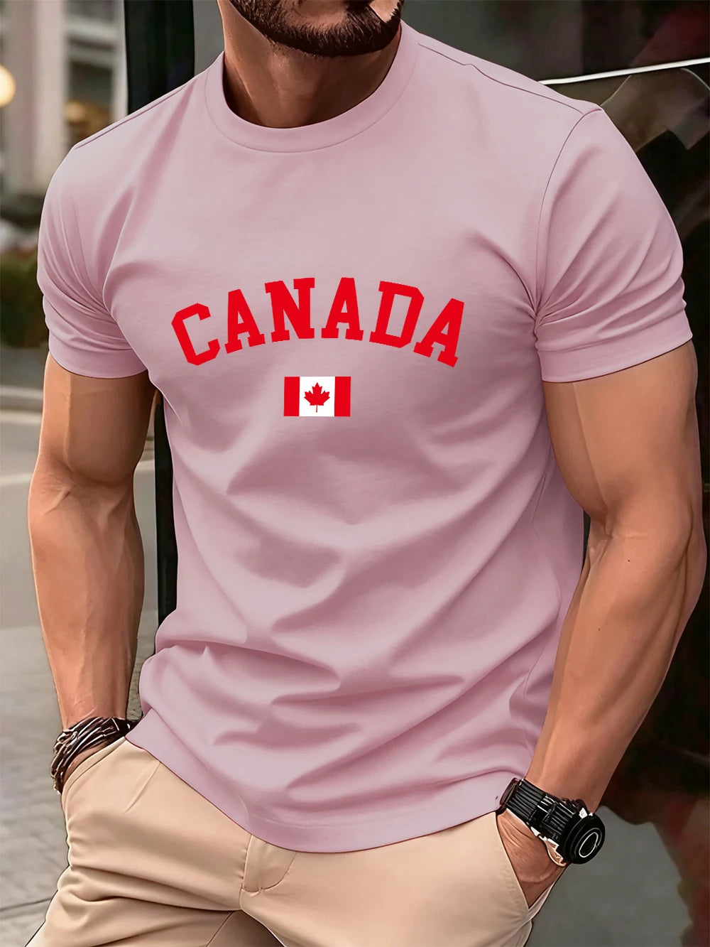 Canada Flag Cotton T-Shirt - Soft Oversized Fit for Men & Women