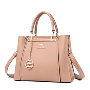 Women's Soft Leather Shoulder & Crossbody Bag with Pendant
