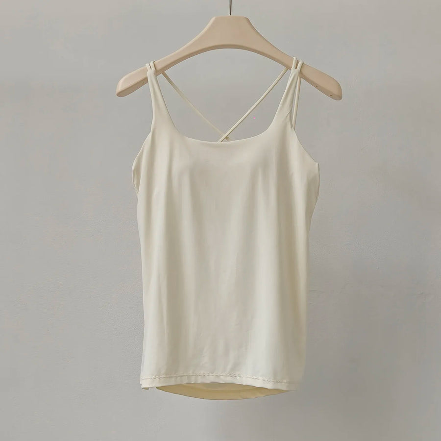 Padded Nylon Sports Bra | OWNLUXE