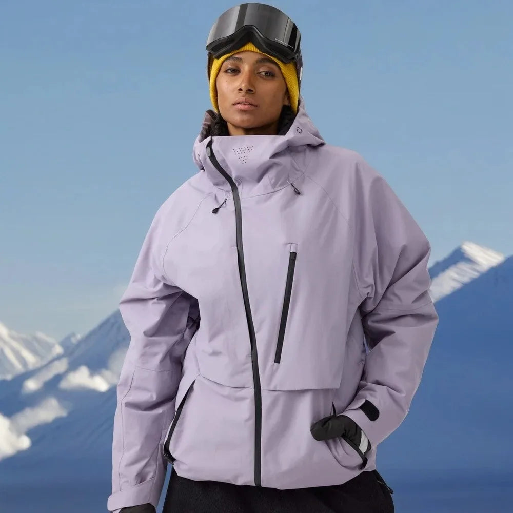 Oversized Windproof Snowboard Jacket – Waterproof Winter Shell