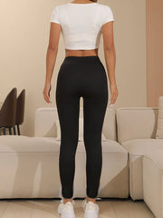 High-Waist Velvet Leggings | OWNLUXE