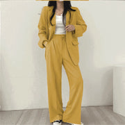Tailored Office Pant Suit - Structured Business Set for Women