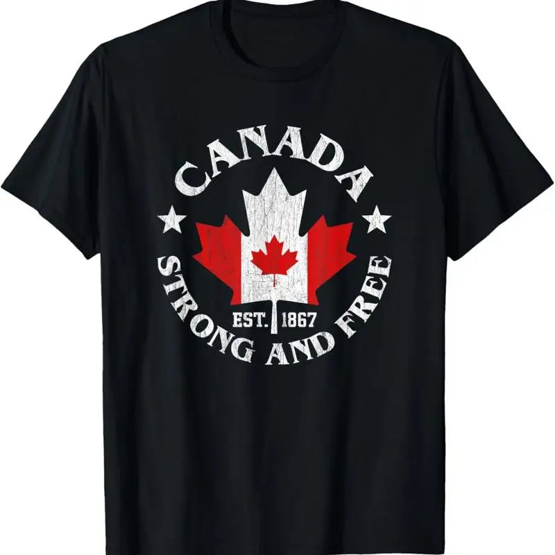 Canada Est 1867 Proud Canadian Vintage Maple Leaf Merch T Shirt