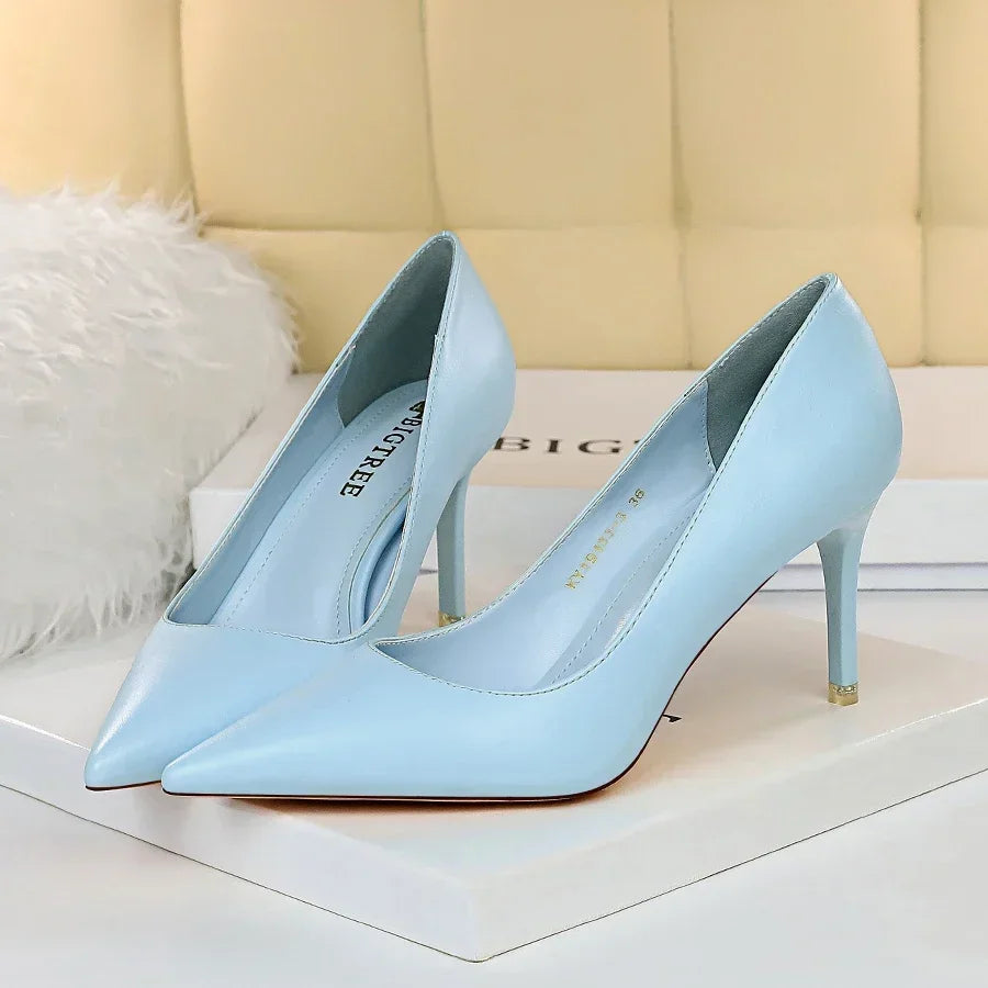 Women's High-Heel Pumps (Black) | OWNLUXE
