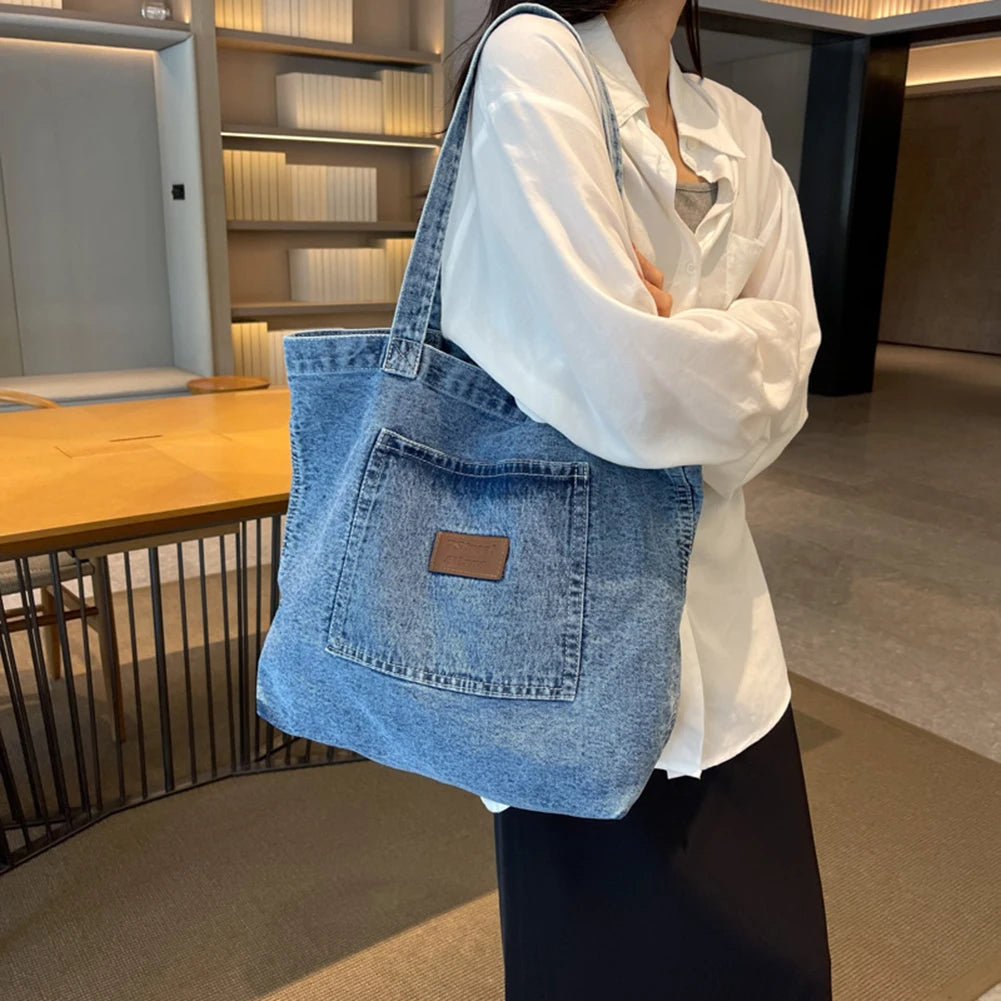 Denim Tote Bag – Shop at OWNLUXE