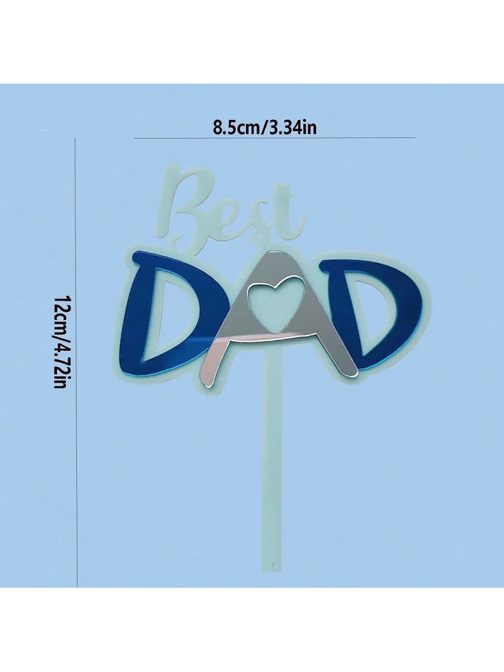 Father’s Day Acrylic Sign – Modern Clear Tabletop Décor