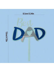 Father’s Day Acrylic Sign – Modern Clear Tabletop Décor