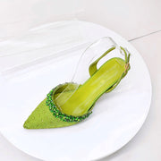 Crystal Sandals and Clutch Bag Set – Rhinestone Party Heels