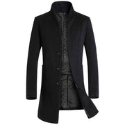 Lightweight Hooded Overcoat - Men's Detachable Hood Jacket