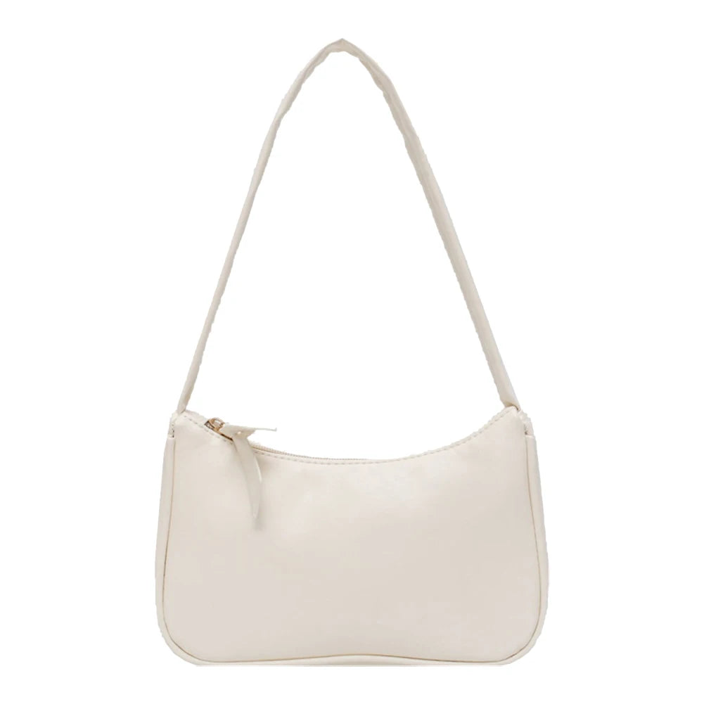 Retro Bow Casual Tote - Structured PU Leather Shoulder Handbag | OWNLUXE