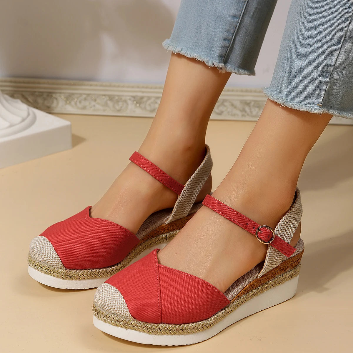 Women's Closed Toe Platform Wedge Sandals – Shop at OWNLUXE