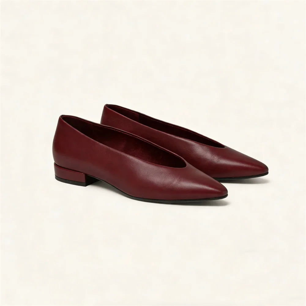 Women's Pointed Toe Leather Pumps – Shop at OWNLUXE
