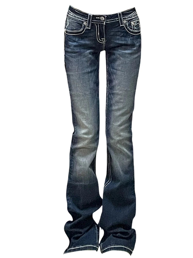 ✨ Women's Mid-Rise Flare Jeans – Casual Comfort & Timeless Style  ✨ Jean évasé taille mi-haute pour femme – Confort décontracté et style intemporel ✨