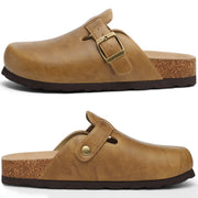 Unisex Arch Support Leather Slippers – Shop at OWNLUXE