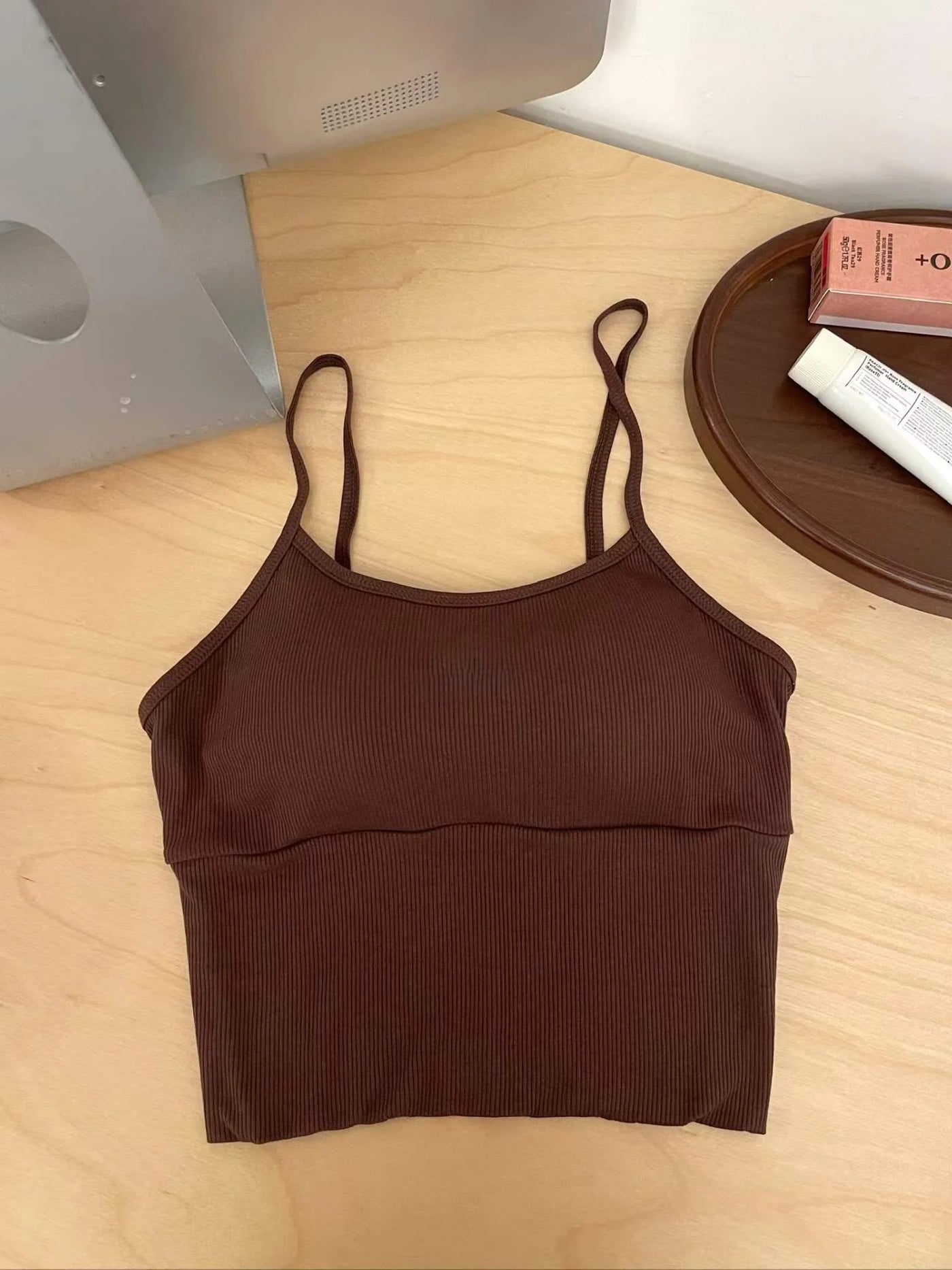 Patchwork Cropped Slim-Fit Vest Crop Top | OWNLUXE