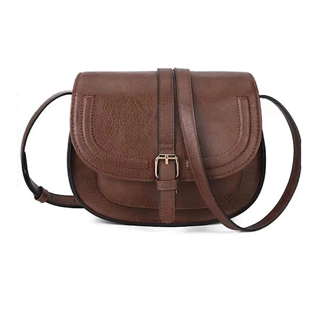 Boho Saddle Crossbody Bag - PU Leather with Adjustable Strap | OWNLUXE