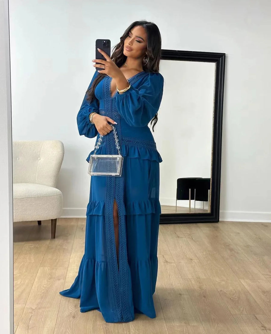 Women's Long-Sleeve Maxi Dress | OWNLUXE