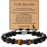 Load image into Gallery viewer, 🧿 Natural Stone Men’s Bracelet – Father’s Day Gift | Bracelet pour hommes en pierres naturelles – Cadeau pour la fête des Pères 🧿
