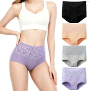 Women's High-Waist Tummy Control Cotton Briefs | Full Coverage | OWNLUXE