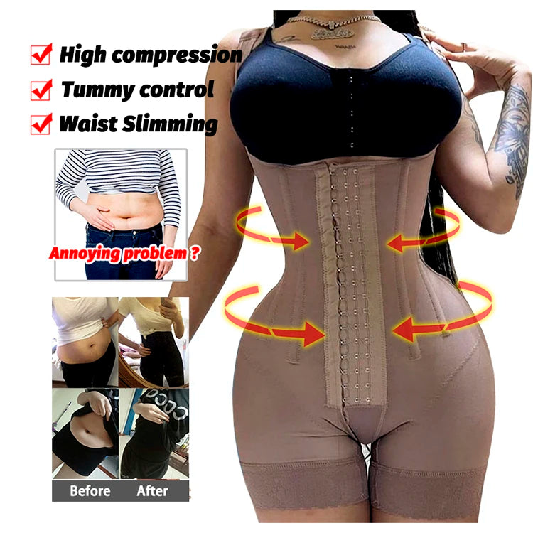 Colombian Faja Post Lipo Shapewear Bodysuit Tummy Control