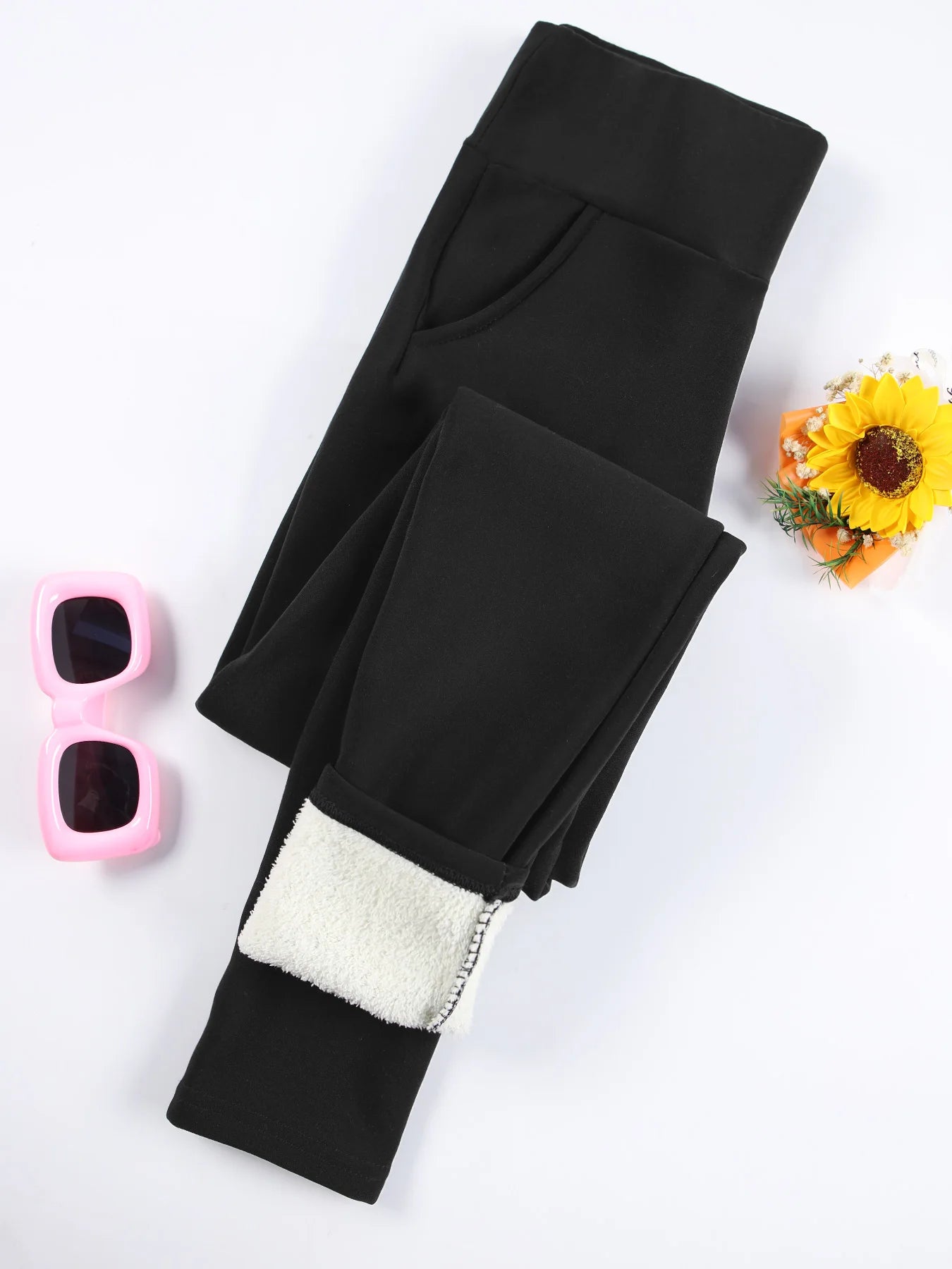 Women's Velvet Pockets Leggings | OWNLUXE