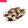 Women's Round Toe Lace Leather Loafers (Jiaotang) | OWNLUXE