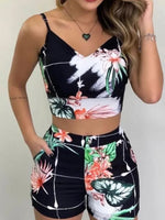 Load image into Gallery viewer, Casual Patchwork Summer Shorts with Elastic Waist  Hollow Out Pockets
