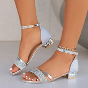 Glam Platform Gladiator Sandals with Square Heel