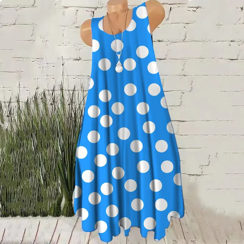 Polka Dot Mini 3D-Print Dress | OWNLUXE