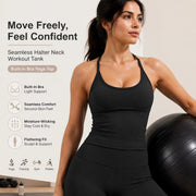 Built-In Bra Seamless Yoga Tank Top | OWNLUXE
