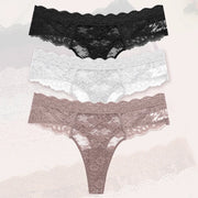 3-Piece Lace Thong Set | OWNLUXE
