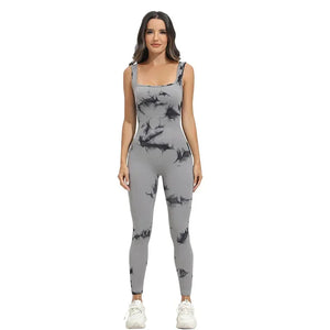 Women's High-Waist Printed Jumpsuit – Sporty, Stylish & Comfortable