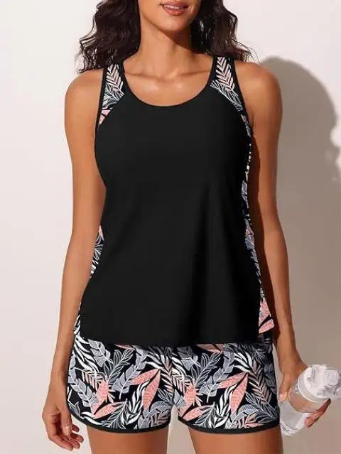 Tie-Dye Sport Tankini Set | OWNLUXE