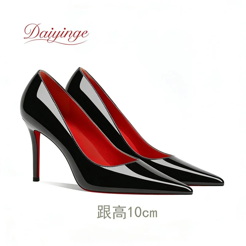 Women's Red Bottom Stiletto Pumps | 12cm Pointed Toe Heels | OWNLUXE