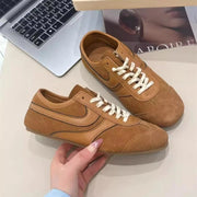 Women’s German-Inspired Leather Sneakers – Genuine Cowhide