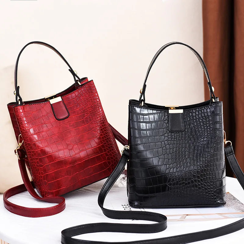 Vintage Stone Leather Handbag Shoulder Crossbody Bags | OWNLUXE
