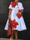 Women's V-Neck Midi Dress | OWNLUXE