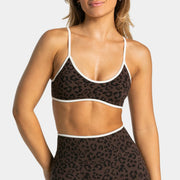 Supportive Nylon Leopard Print Sports Bra – Shop at OWNLUXE
