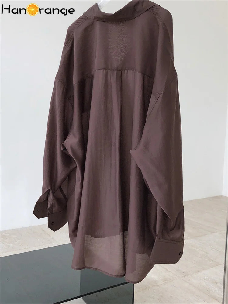 Lyocell Long-Sleeve Blouse | OWNLUXE