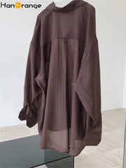 Lyocell Long-Sleeve Blouse | OWNLUXE