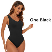 Seamless Cupless Shapewear Bodysuit Thong, Firm Control