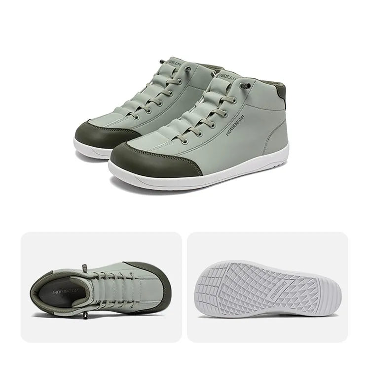 Mid-Top Barefoot Ankle Boots – Wide Toe Minimalist Sneakers