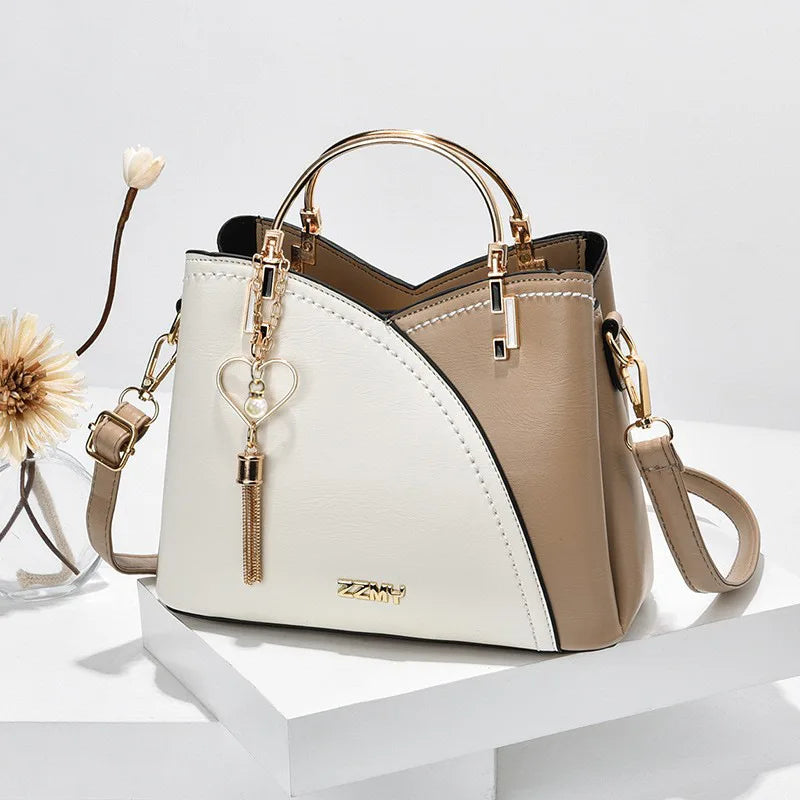 Patchwork Satchel Bag – Stylish & Versatile | Sac Patchwork – Élégant & Polyvalent