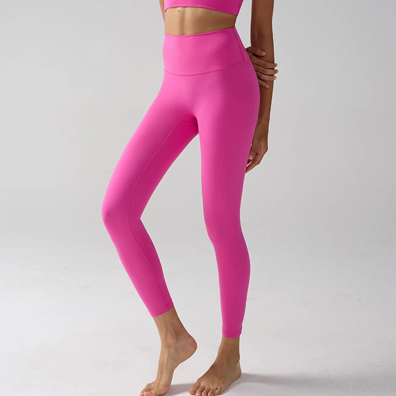 Women's High Waist Leggings (Fog Blue) | OWNLUXE